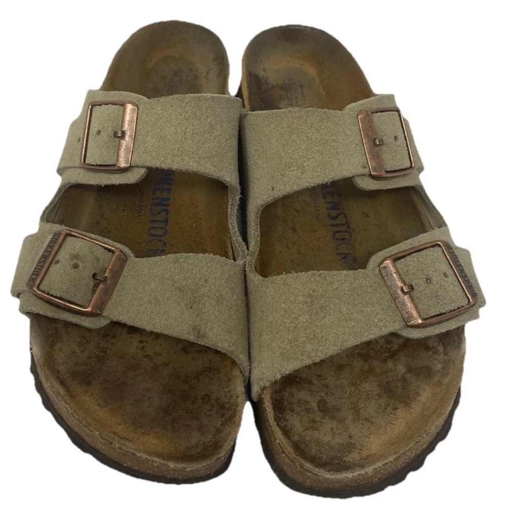 Birkenstock Arizona Sandals EU 38 US 7 Taupe Suede Women’s